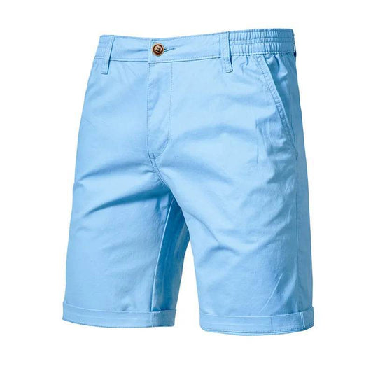 FANWEILIN Men's 100% Cotton Summer Cargo Shorts - Casual Bermuda Style - Buy Center