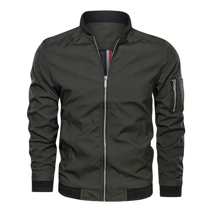 BTQWFD Men's Lightweight Bomber Jacket - Casual Windbreaker with Pockets - Buy Center