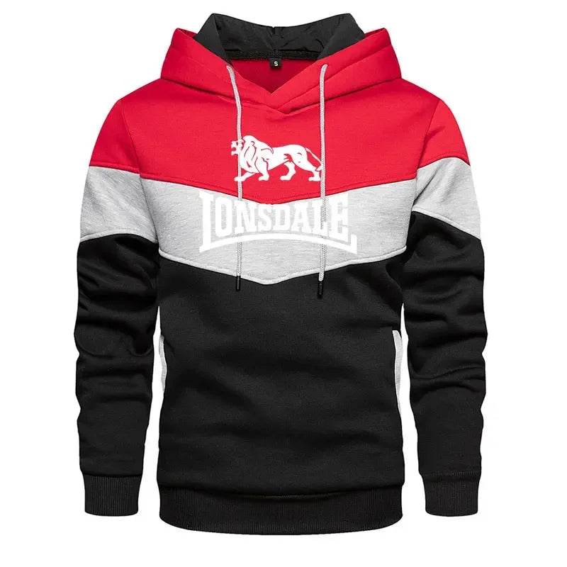 2025 Men's Patchwork Hoodie - Casual Fleece Thermal Sportswear - Buy Center