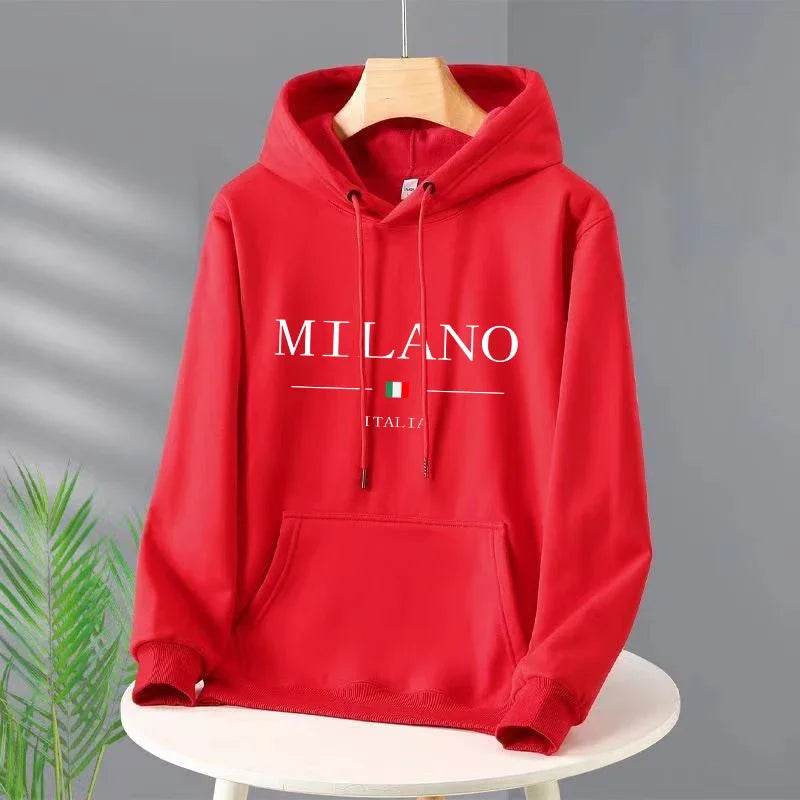 Luxury Milan Fashion Hoodies - Unisex Pullover for Casual Style - Buy Center