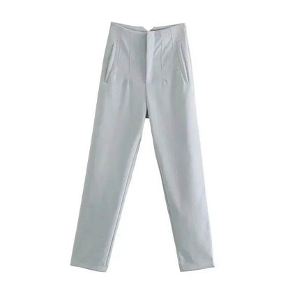 TRAF High Waist Women's Trousers - Office Wear & Casual Style - Buy Center
