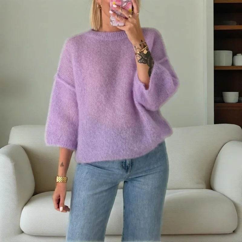 Xingqing Women's Solid Color Sweater Vest - Loose Fit Pullover Top - Buy Center