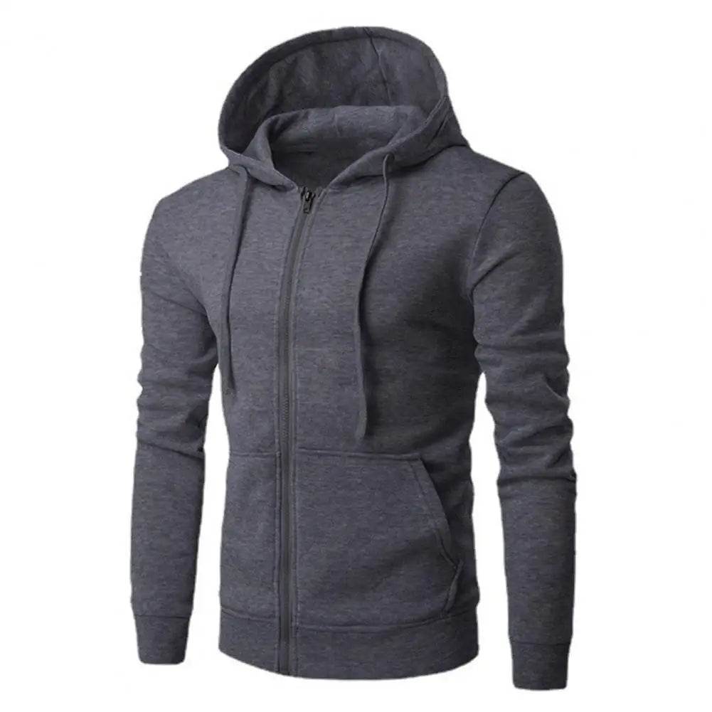 Men's Autumn Zipper Hoodie - Slim Fit Long Sleeve Sweatshirt Jacket - Buy Center