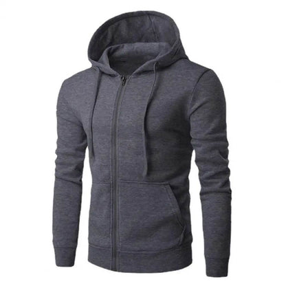 Men's Autumn Zipper Hoodie - Slim Fit Long Sleeve Sweatshirt Jacket - Buy Center