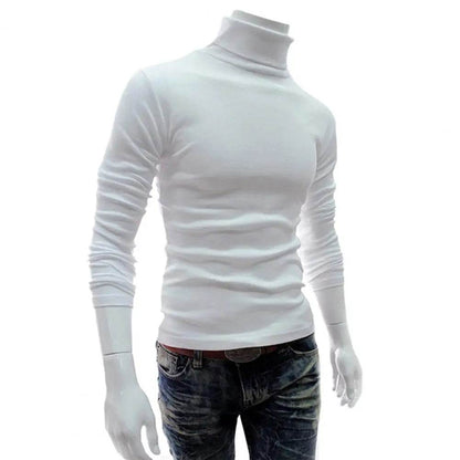 SANWOOD Men's Long Sleeve Pullover - Solid Color Stretchy Knitted Top - Buy Center