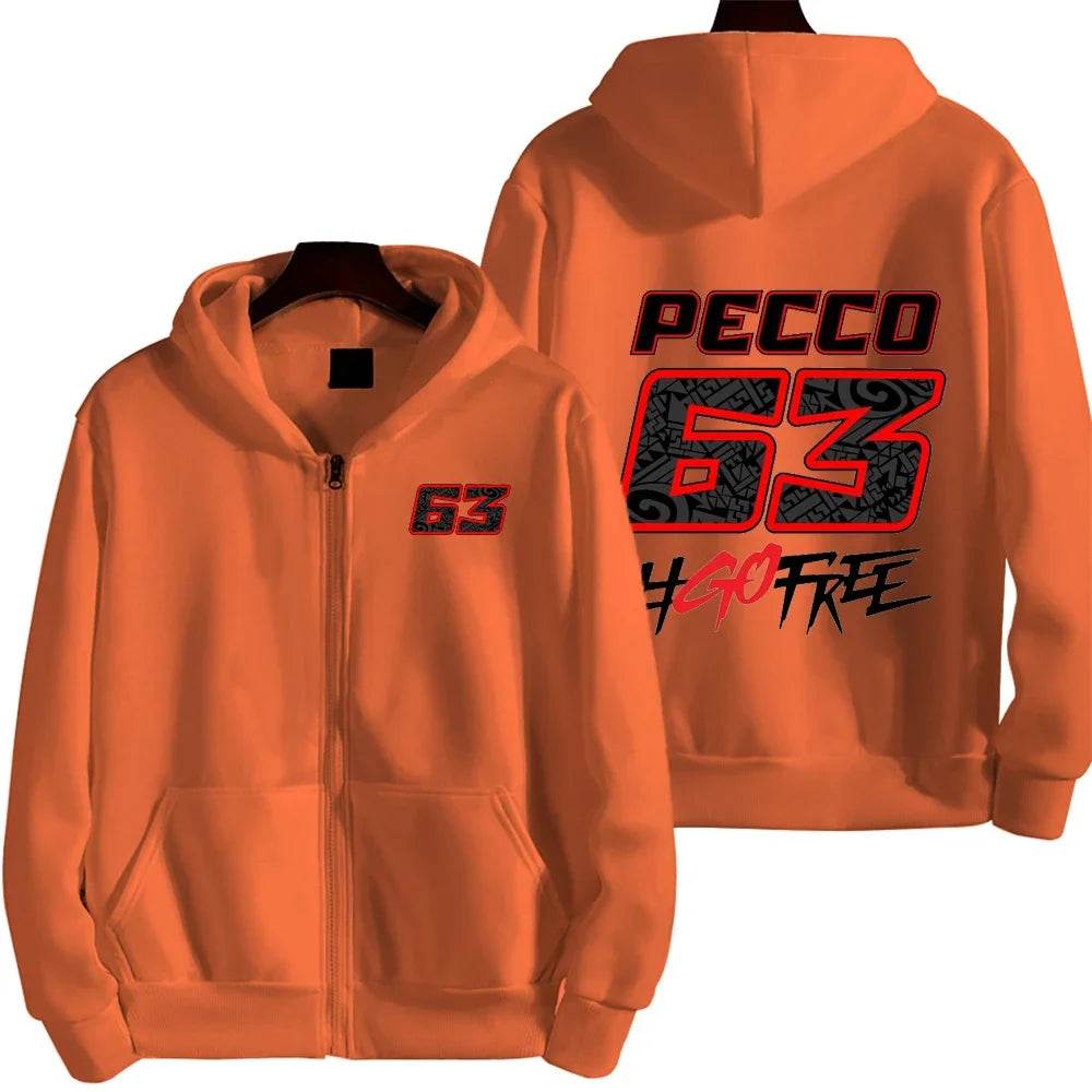 Pecco Bagnaia Zip Up Hoodie - Spring Autumn Casual Men’s Jacket - Buy Center