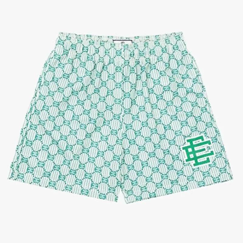Eric Emanuel Men's Floral Printed Mesh Shorts - 2025 Summer Gym Style - Buy Center