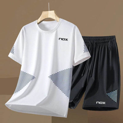 2024 Men's Tennis Sportswear Set - Short Sleeve Round Neck T-shirt - Buy Center