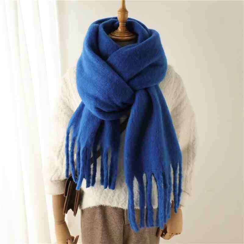 Women's Cashmere Winter Scarf - Soft Terylene Wrap for Cold Weather Style - Buy Center