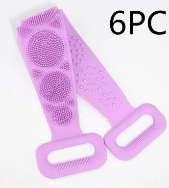 Premium Bath Towel Silicone Rubbing Back Towel - Double-Sided Comfort - Buy Center