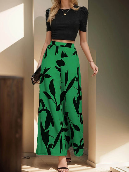 Elegant Leaf Set - 100% Polyester, Geometric Design for Spring/Summer - Buy Center