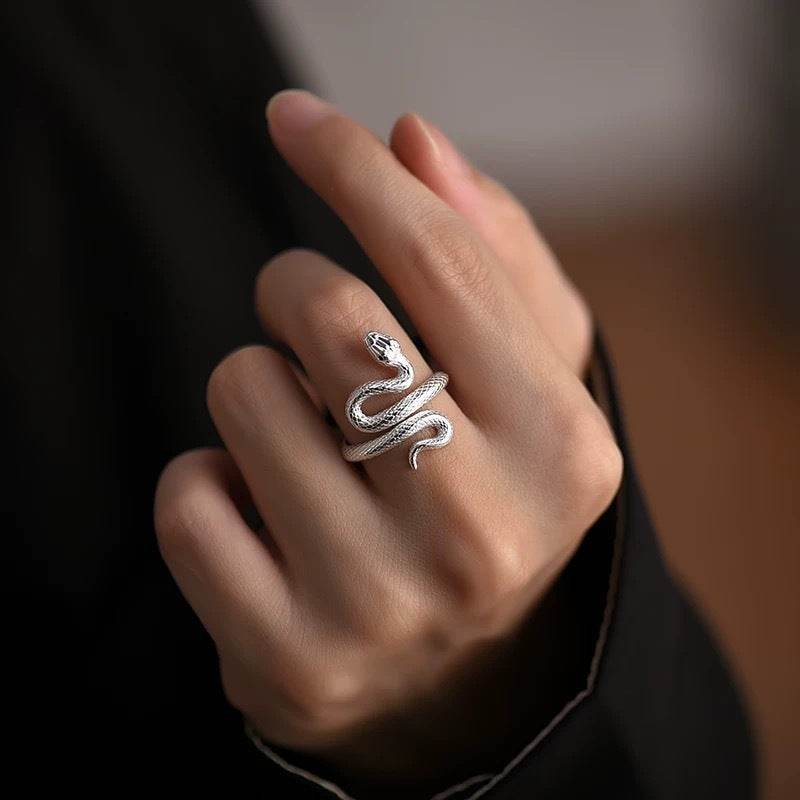 Elegant Real Gold Plated Snake Zircon Ring - Stylish Jewelry Accessory - Buy Center