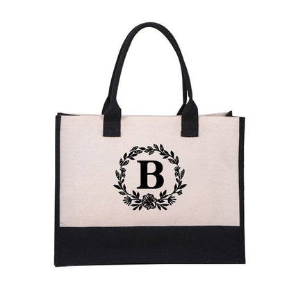 Stylish Cotton Linen Tote Bag - Fashionable Beach & Shoulder Bag - Buy Center