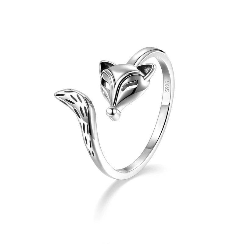 S925 Thai Silver Unisex Fox Ring - Elegant 925 Jewelry for Any Style - Buy Center