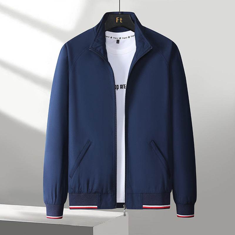 Buycenter Men's Casual Business Baseball Uniform - Trendy One-Piece Trench Coat - Buy Center