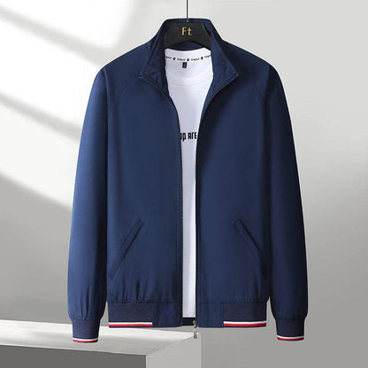 Buycenter Men's Casual Business Baseball Uniform - Trendy One-Piece Trench Coat - Buy Center