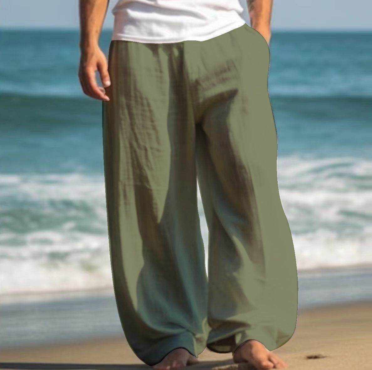 Buycenter Outdoor Casual Pants - Solid Color, Mid Waist for Teens - Buy Center