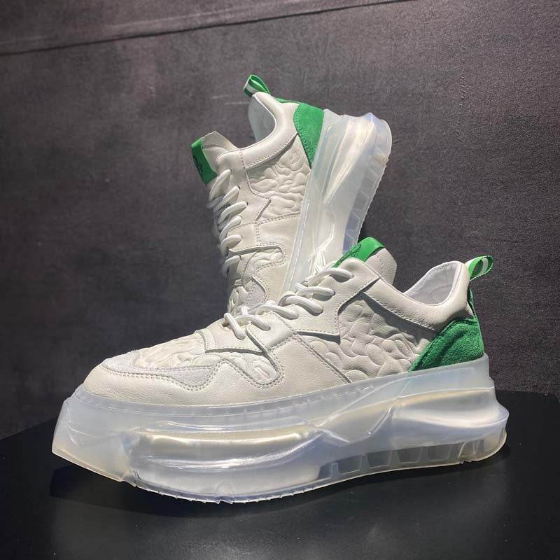 Men's Air Cushion Sneakers - Breathable Lace-Up Shoes in Multiple Colors - Buy Center