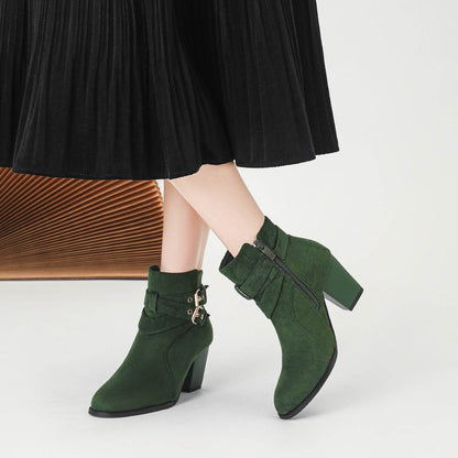 Stylish Women's Suede Ankle Boots - Comfortable & Elegant Fashion 2025 - Buy Center