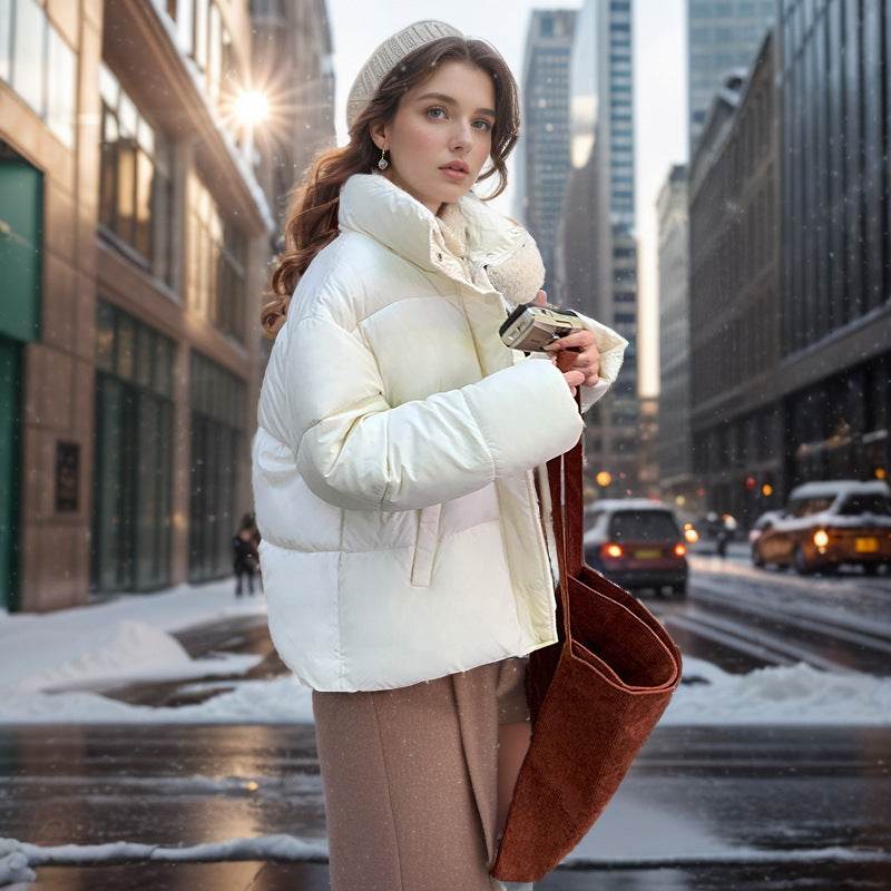 Women's Short Loose Cotton-Padded Jacket - Warm Stylish Outerwear 2025 - Buy Center