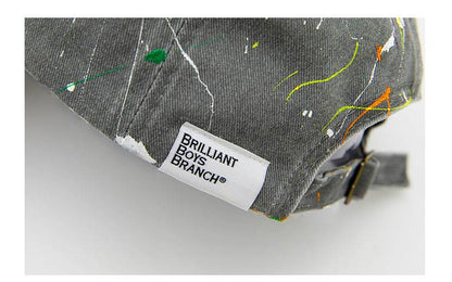 Buycenter Adjustable Hand-Splashed Baseball Cap - Curved Wide Brim - Buy Center