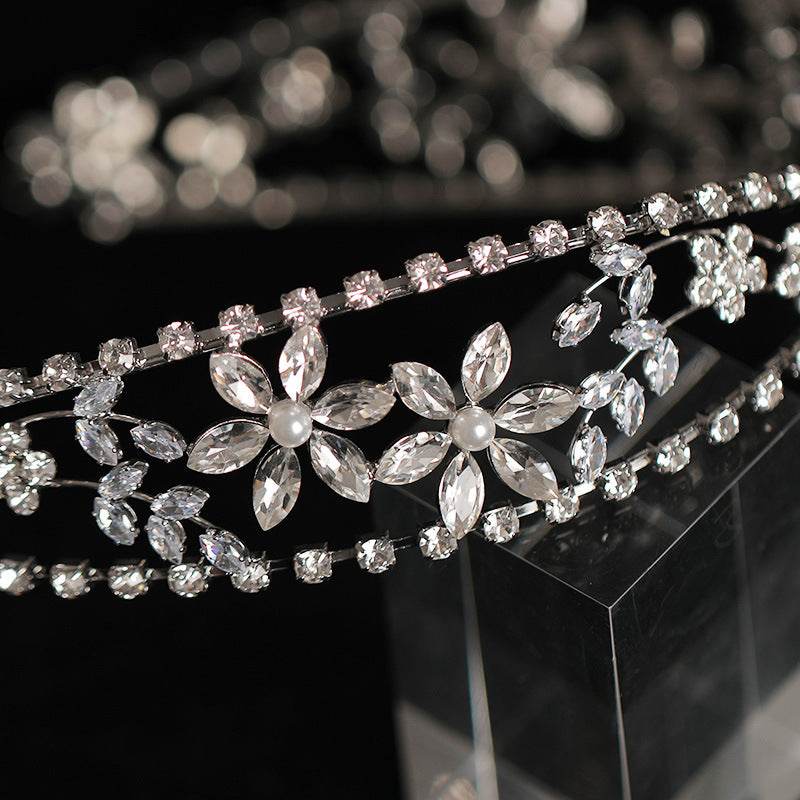 Luxurious Bridal Crown Headdress - Rhinestone Zircon Wedding Headband - Buy Center