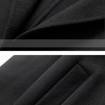 Buycenter Men's Stylish Cashmere Coat - Warm Lapel Trench for All Sizes - Buy Center