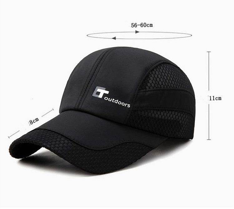 Buycenter Quick-Drying Sun Hat - Adjustable Cotton Baseball Cap for Men - Buy Center
