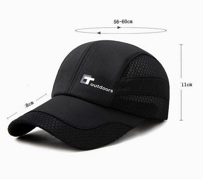 Buycenter Quick-Drying Sun Hat - Adjustable Cotton Baseball Cap for Men - Buy Center