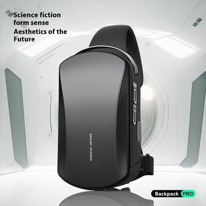 Men's Fashion Waterproof Messenger Bag - Hard Shell Crossbody Style - Buy Center