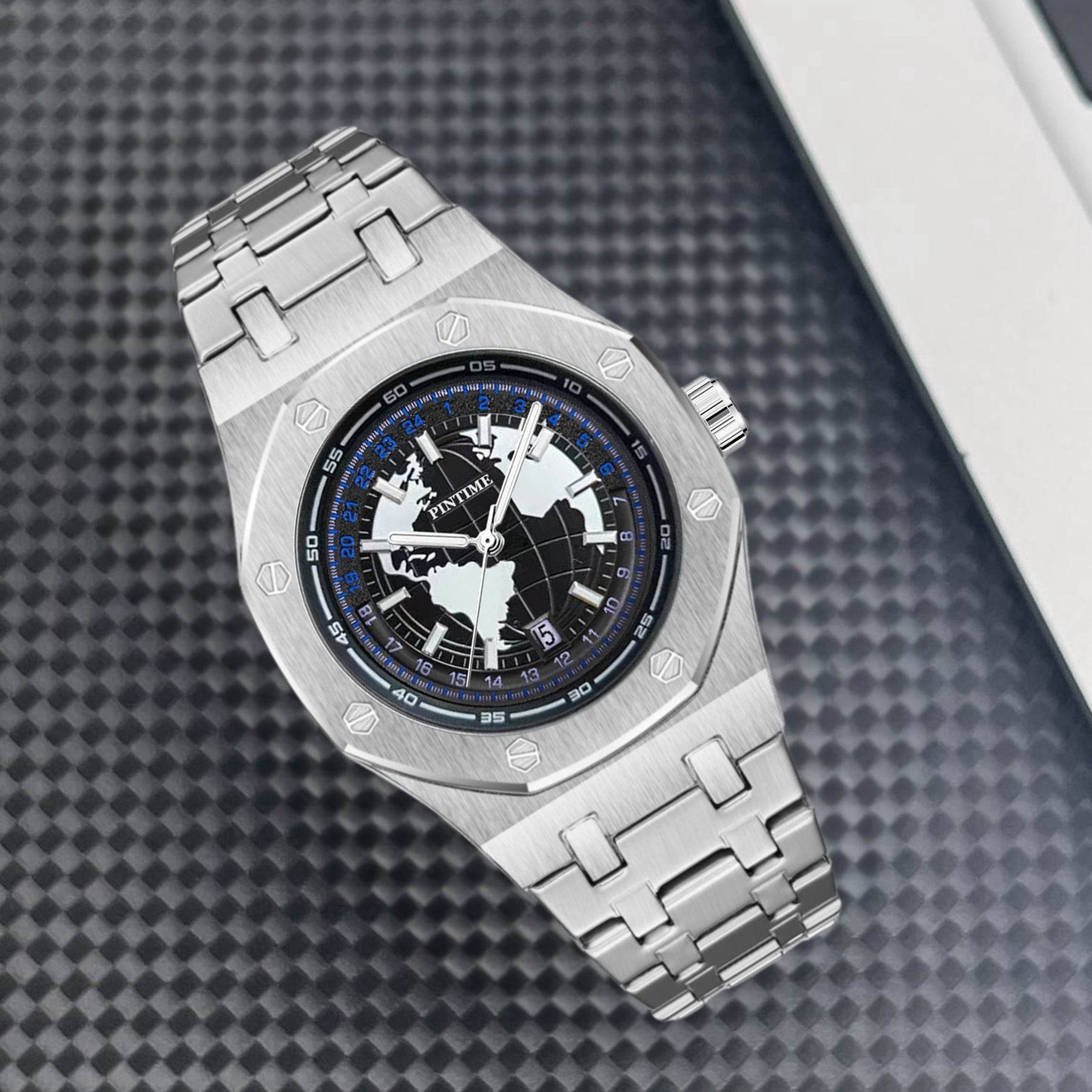 Men's Waterproof Quartz Watch - Luminous Steel Strap for Any Occasion - Buy Center