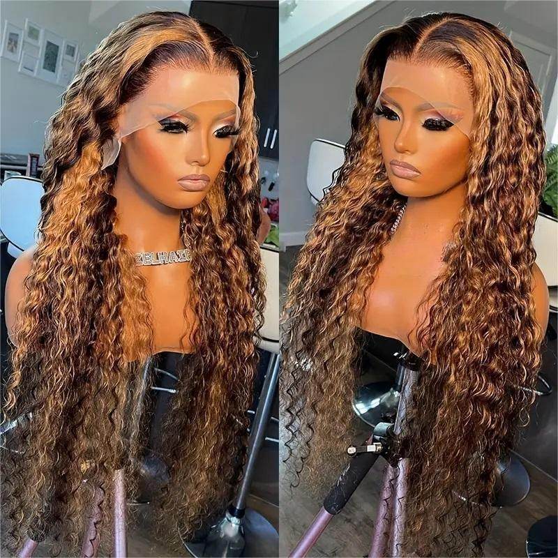 P427 13x6 Water Wave Lace Front Wig - 100% Human Hair, Stylish & Versatile - Buy Center