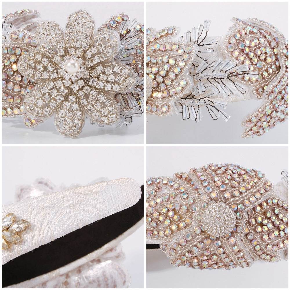 Vintage Crystal Wedding Hair Accessories - Geometric Headband for Brides - Buy Center