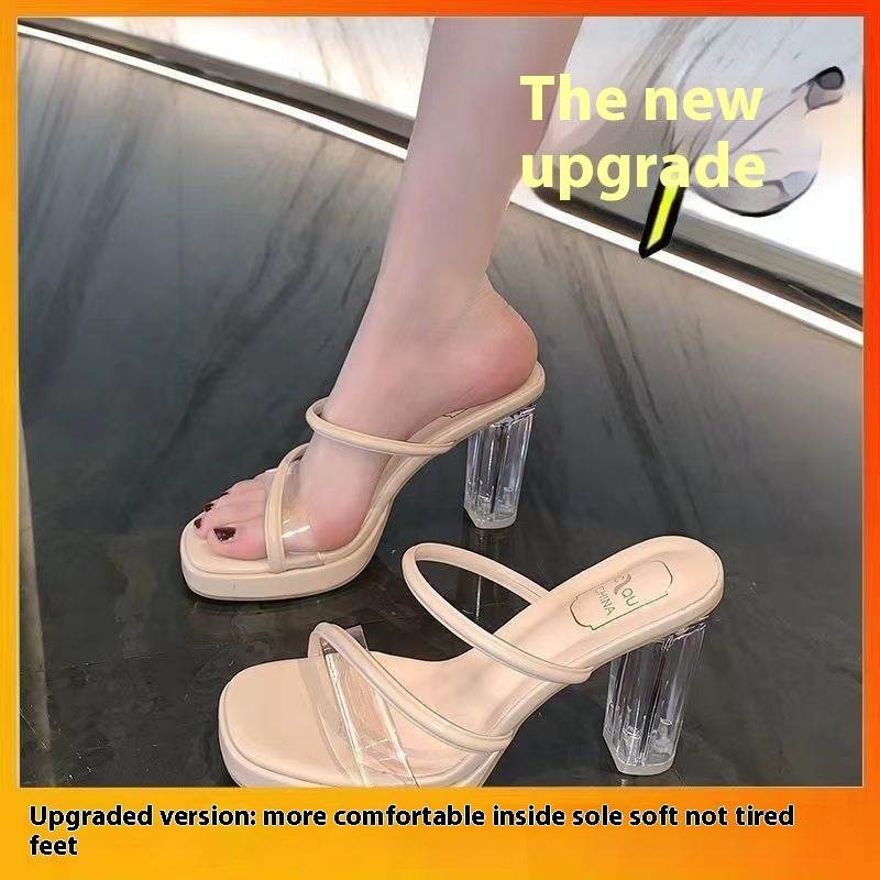 Open Toe Chunky Heel Platform Sandals - Stylish Women’s High Heels 2025 - Buy Center