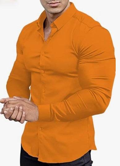 Men's Non-Ironing Casual Shirt - Anti-Wrinkle, Four-Sided Stretch Fabric - Buy Center