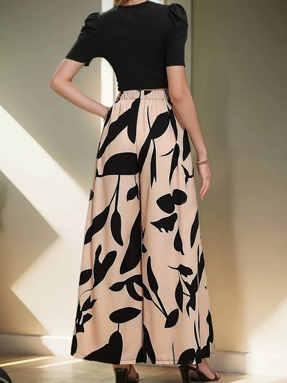 Women's High-Waisted Casual Pants Set - Perfect for Vacation or Commuting - Buy Center