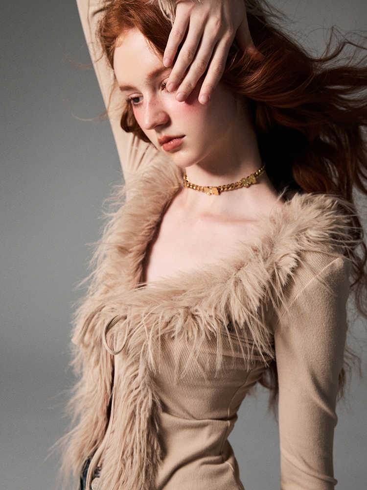 V-neck Lace Up Cardigan - Stylish Woolen Sweater for Trendy Layers - Buy Center