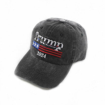 2024 American Election Baseball Cap - Washed Cotton Truck Driver Hat - Buy Center