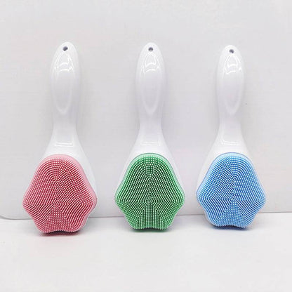 Handheld Silicone Face Scrubber - Gentle Exfoliator for Sensitive Skin - Buy Center