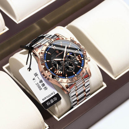 Buycenter Men's Luminous Quartz Watch - Stylish & Multifunctional Accessories - Buy Center