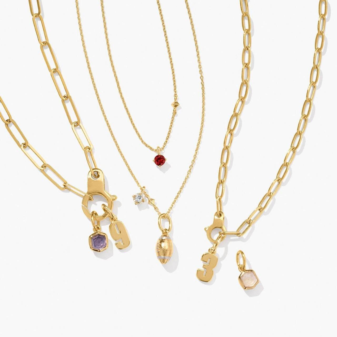 Titanium Steel DIY Digital Pendant Necklace - Personalized 0-9 Styles - Buy Center