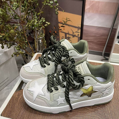 Casual Contrast Color White Shoes - Stylish Vulcanize Footwear 2025 - Buy Center