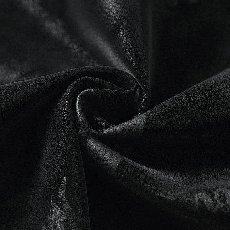 Men's Thin Lapel PU Leather Jacket - Stylish with Multiple Pockets - Buy Center