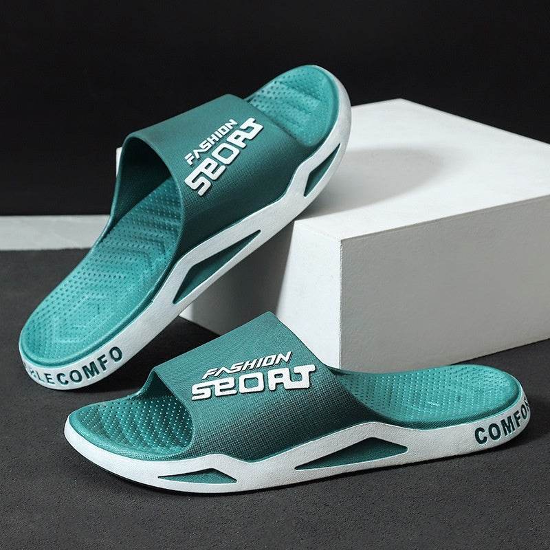Men's Summer Basketball Slippers - Thick-Soled & Wear-Resistant Comfort - Buy Center