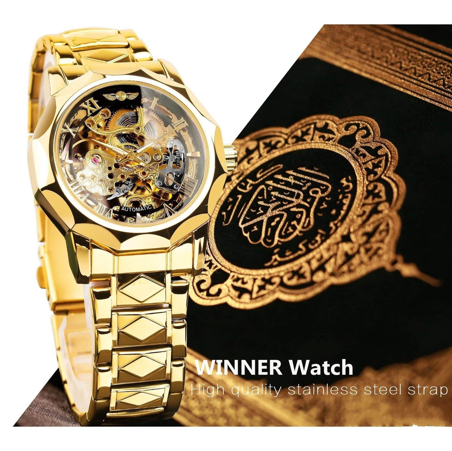 Retro Luxury Men's Automatic Mechanical Watch - Luminous, Stylish Design - Buy Center