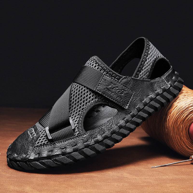 Summer Hollow Men's Breathable Mesh Sandals - Stylish Comfort for Every Occasion - Buy Center