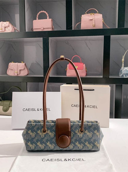 Buycenter Women's Horse-drawn Tram Style Shoulder Handbag - All-match Design - Buy Center