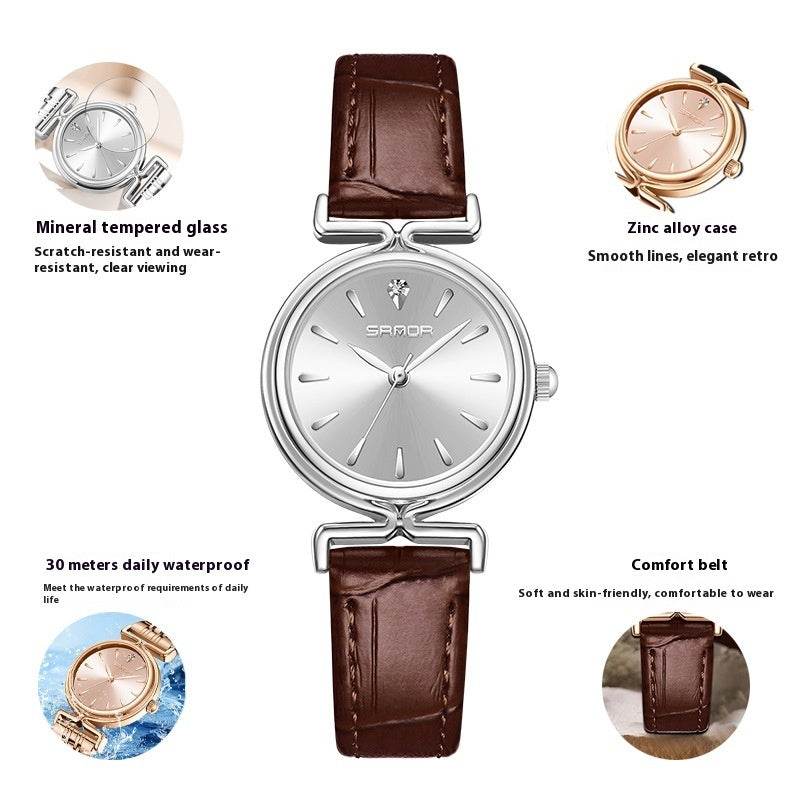 Women's Retro Mesh Strap Watch - Stylish & Waterproof for All Occasions - Buy Center
