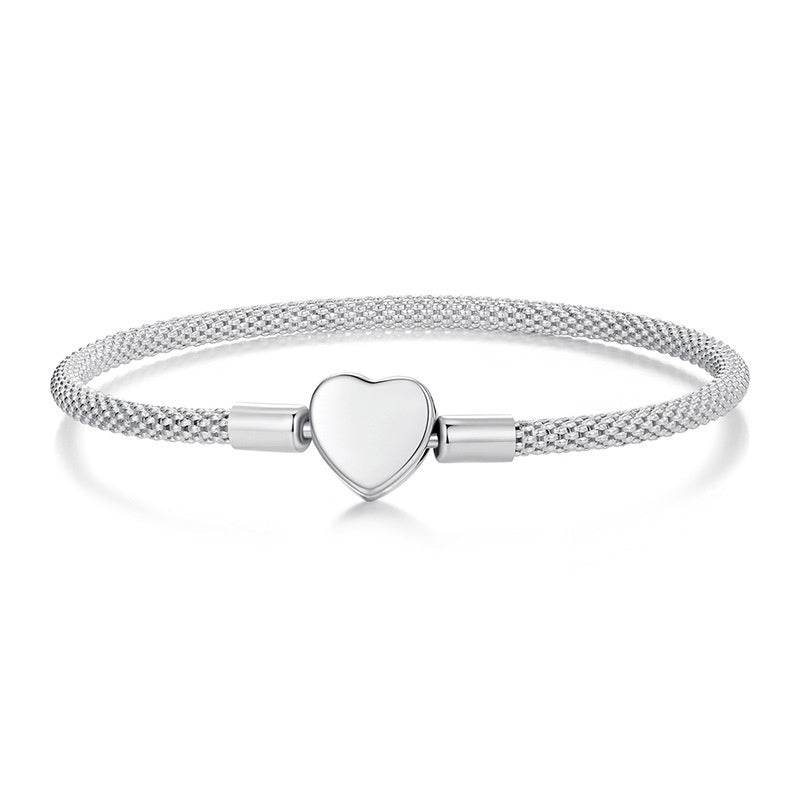 Buy Center Valentine's Day Heart Bracelet - 925 Silver, Fairy Style - Buy Center