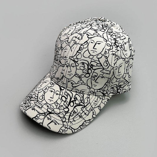 Graffiti Skull Pattern Baseball Cap - Breathable, Stylish Design for 2025 - Buy Center